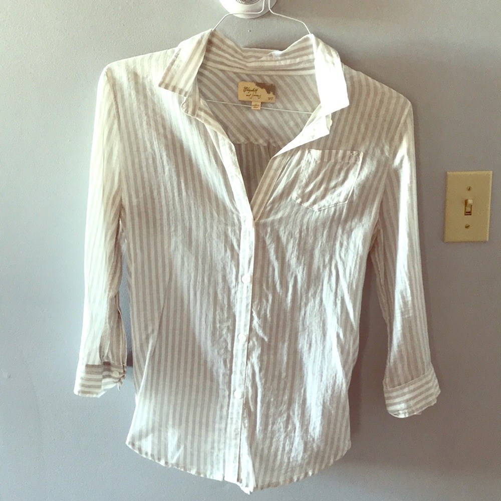 Elizabeth and James button down